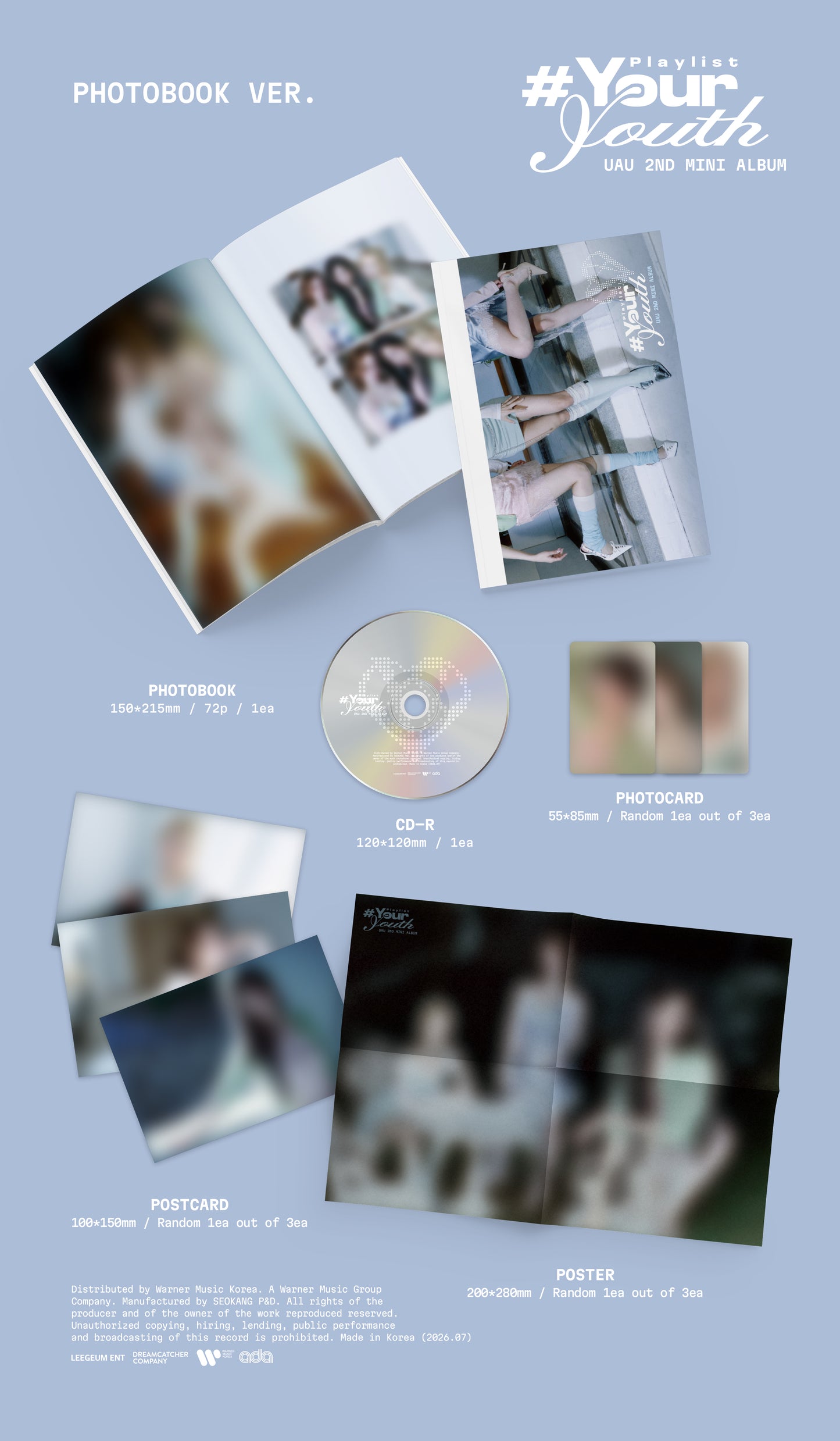 UAU - 2ND MINI ALBUM[Playlist #Your Youth] (PHOTOBOOK VER.)random