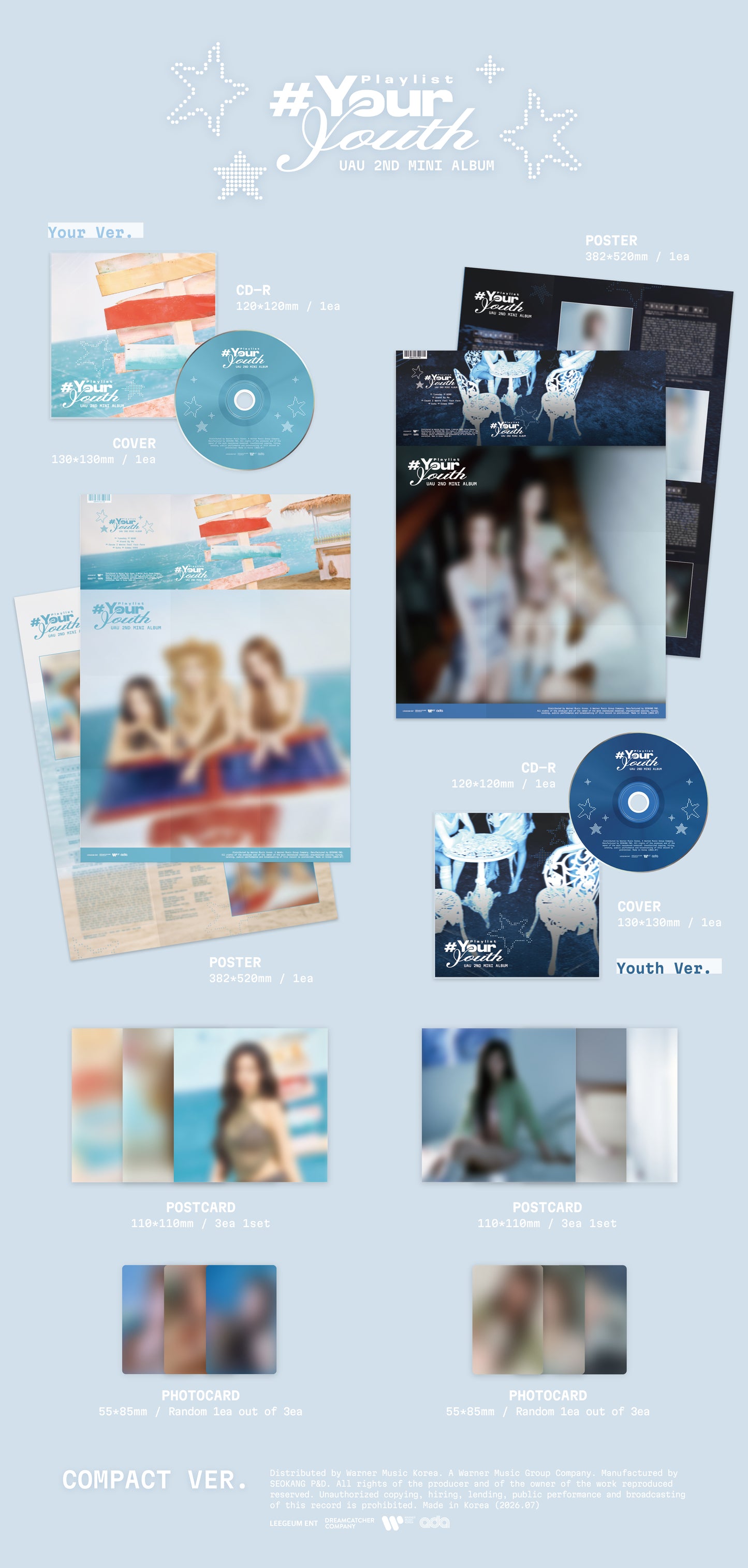 UAU - 2ND MINI ALBUM[Playlist #Your Youth] (COMPACT VER.)random