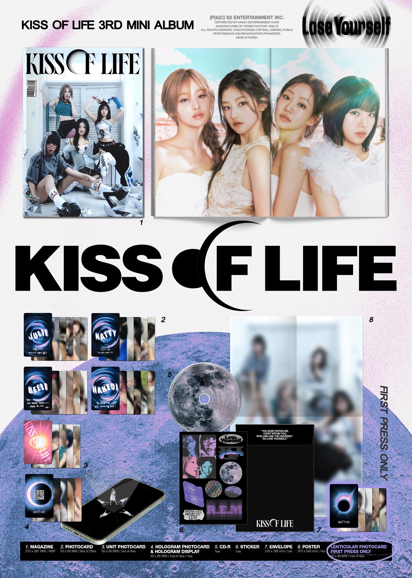 🚗KISS OF LIFE - 3RD MINI ALBUM [Lose Yourself] (Magazine Ver.) (K)