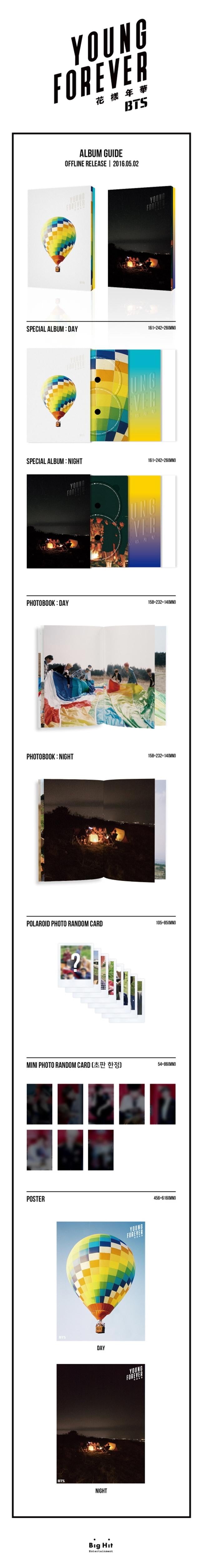 BTS - [YOUNG FOREVER] (SPECIAL ADDITION)(DAY ver./NIGHT ver.) random