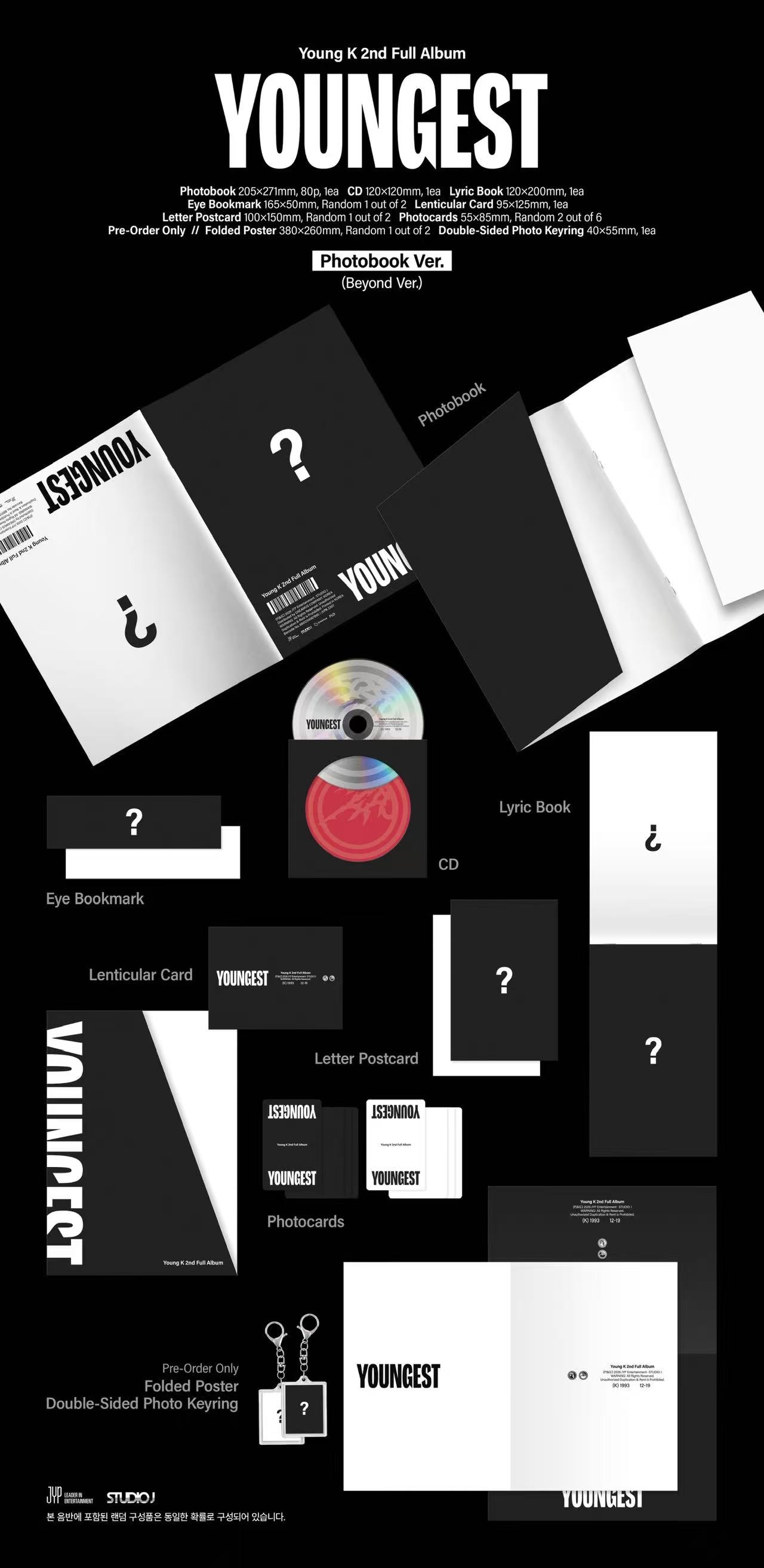 ⏰Young K (DAY6) - 2nd Full Album[YOUNGEST](Photobook ver.)