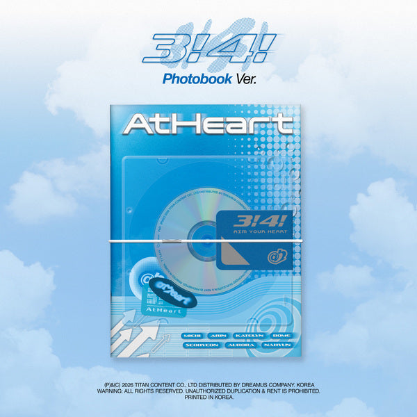 ⏰AtHeart - Single Album [3!4!] (Photobook Ver.)