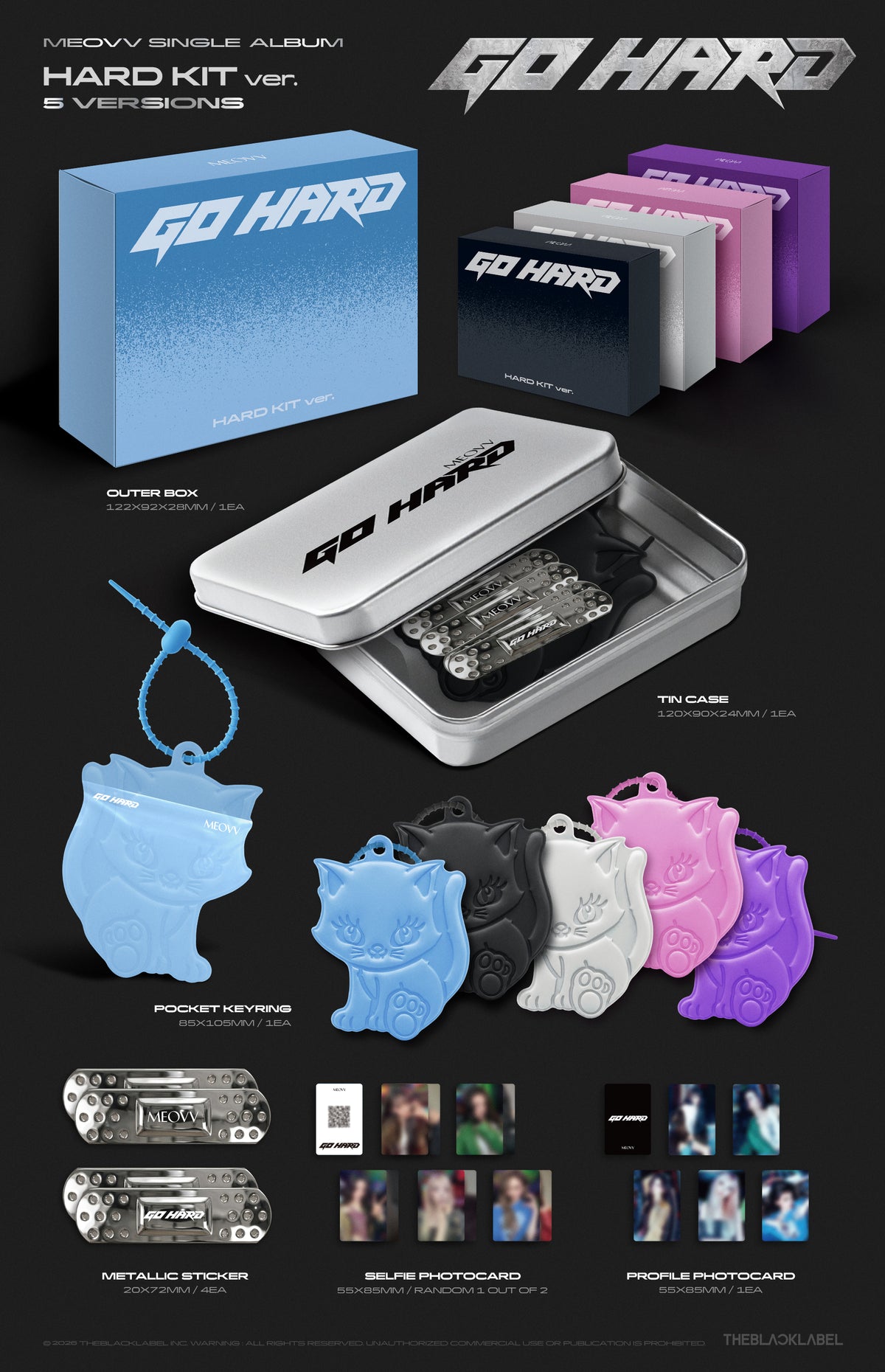 ⏰MEOVV - Single Album [GO HARD]（HARD KIT ver.）