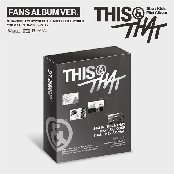Stray Kids - Mini Album[THIS & THAT] (FANS ALBUM VER.)