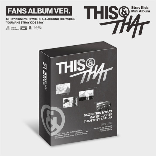 Stray Kids - Mini Album[THIS & THAT] (FANS ALBUM VER.)