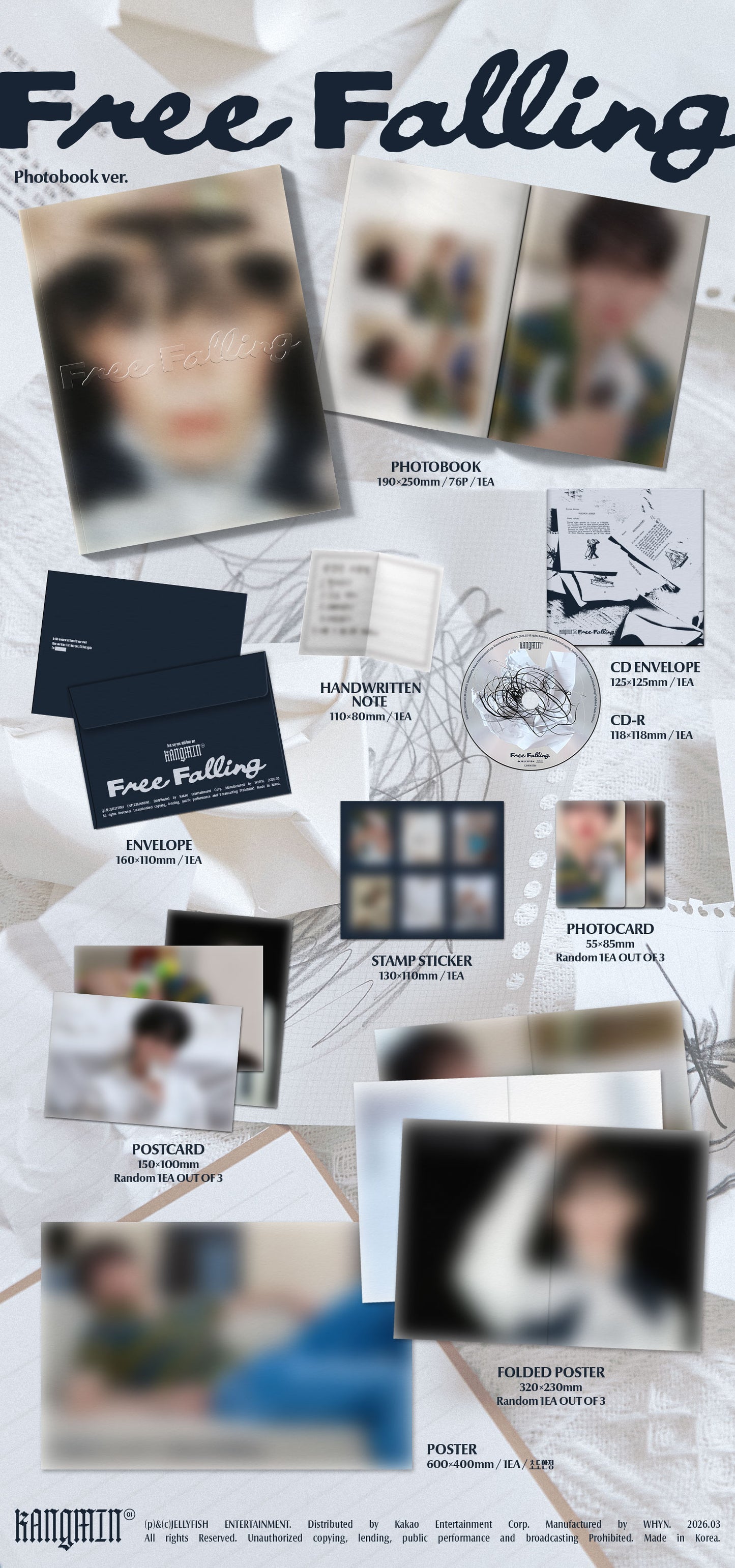 KANGMIN - 1st Single Album [Free Falling] (Photobook Ver.)
