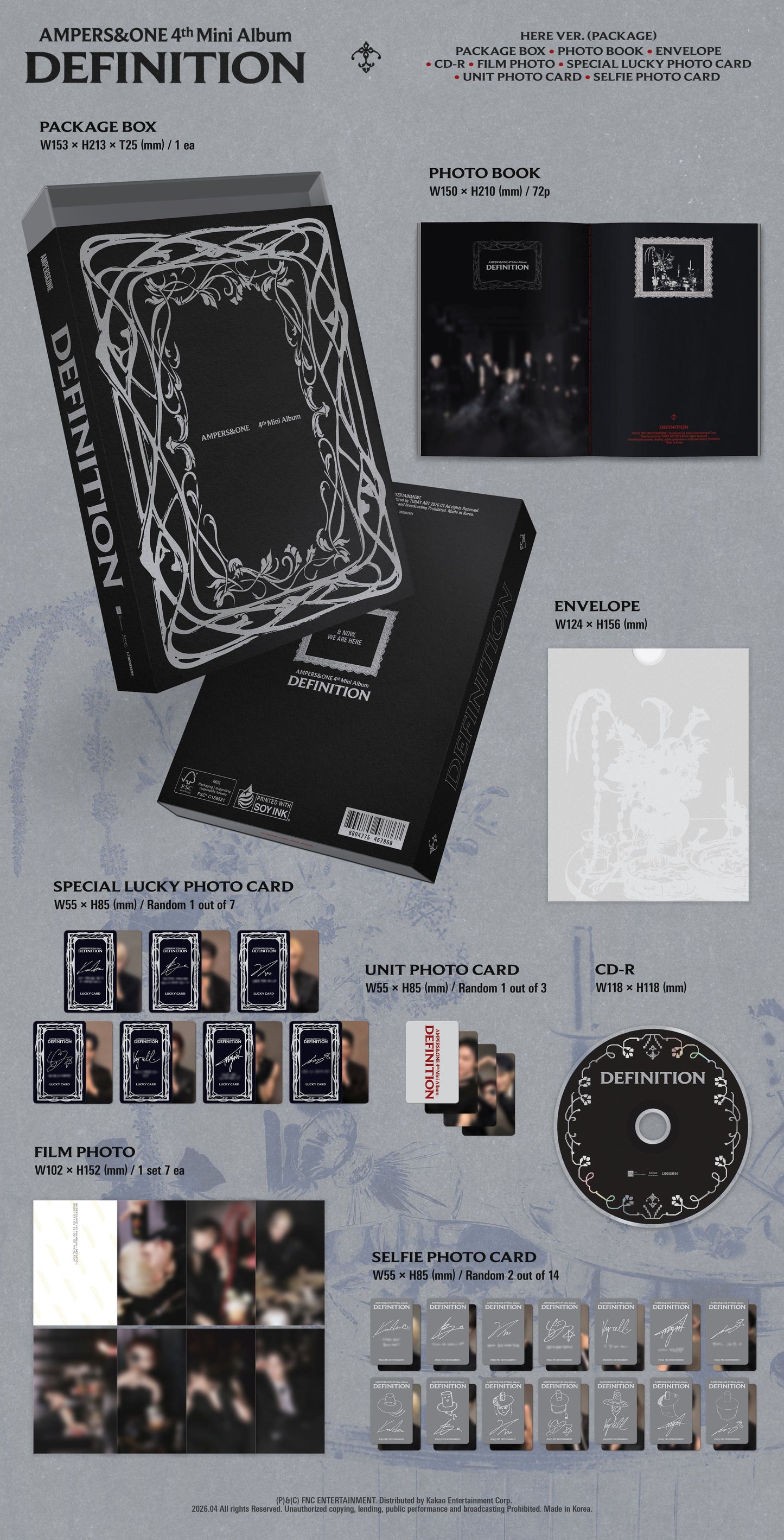 AMPERS&ONE - 4TH MINI ALBUM [DEFINITION] (HERE Ver.)