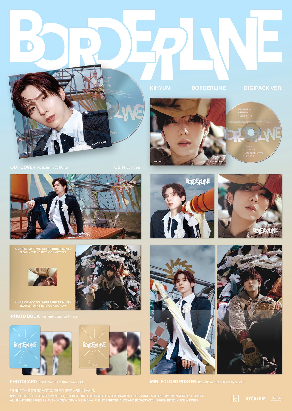KIHYUN - EP [BORDERLINE] (DIGIPACK VER.)