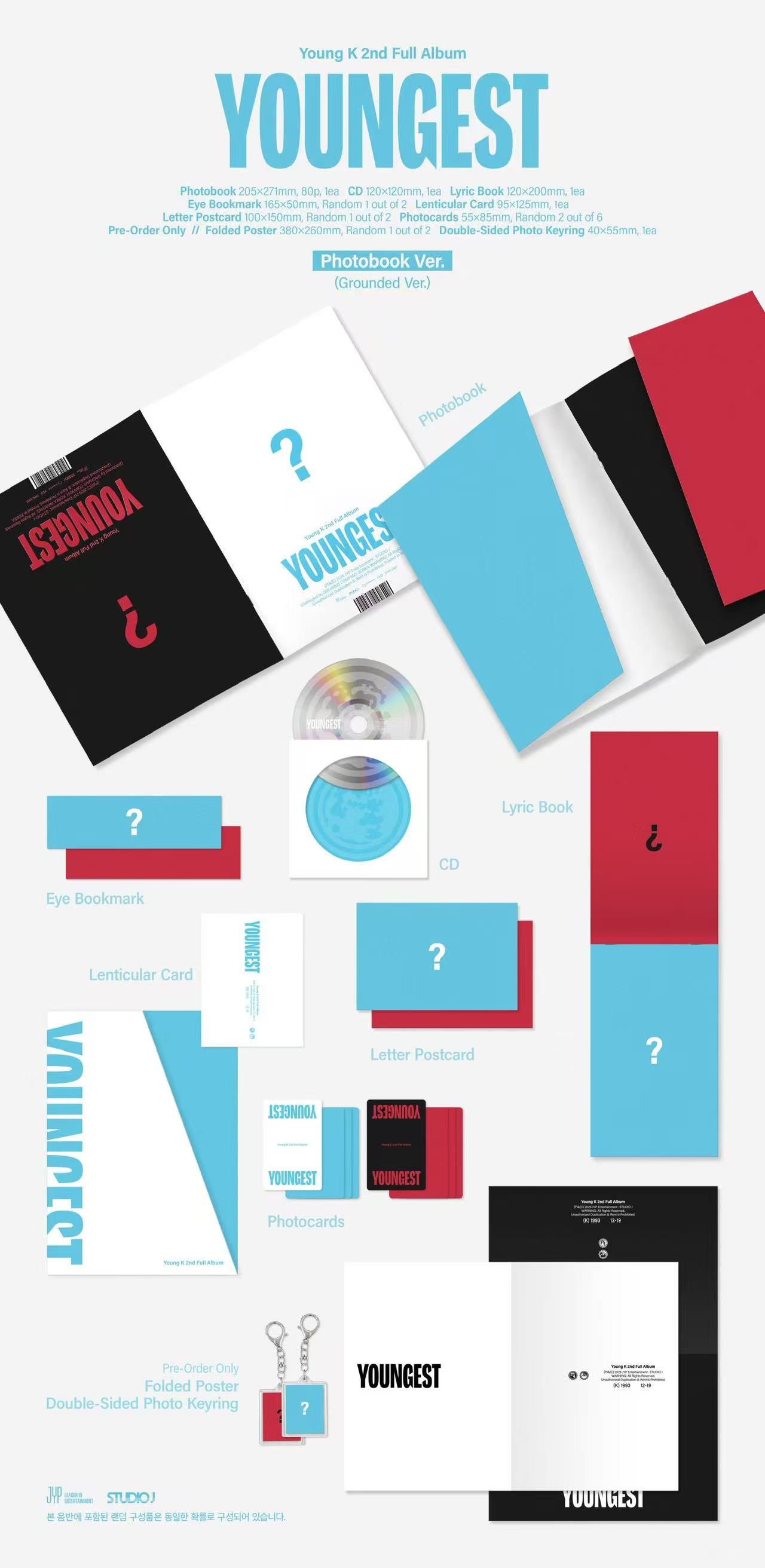 ⏰Young K (DAY6) - 2nd Full Album[YOUNGEST](Photobook ver.)