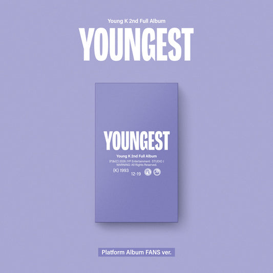 ⏰Young K (DAY6) - 2nd Full Album[YOUNGEST](Platform Album FANS ver.)