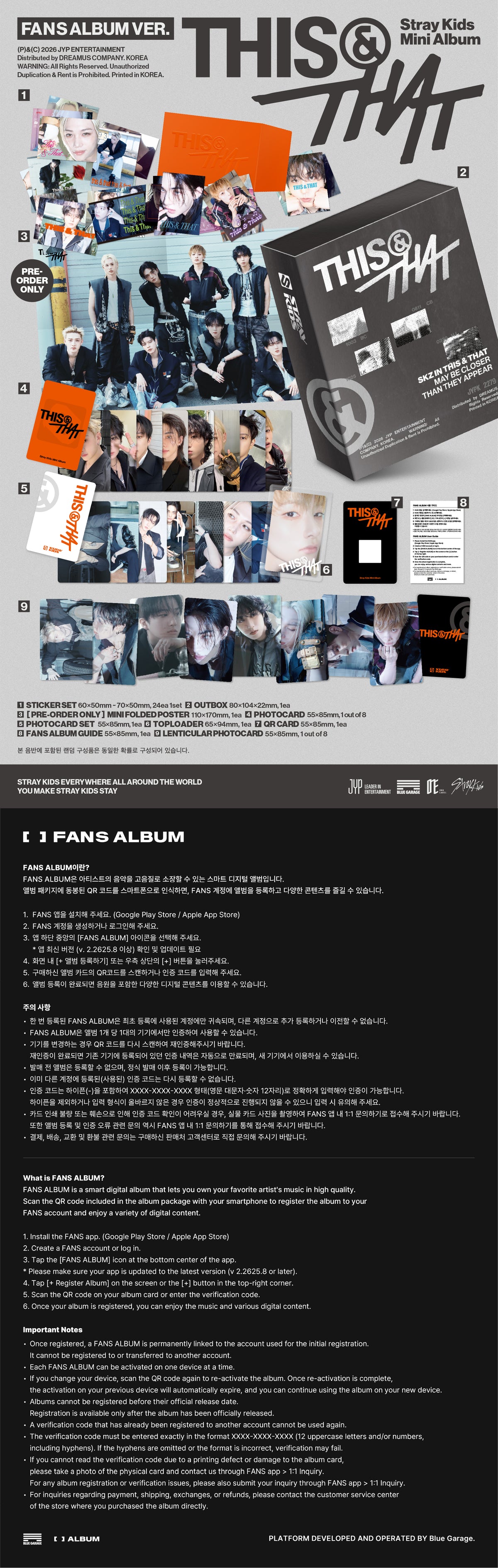 Stray Kids - Mini Album[THIS & THAT] (FANS ALBUM VER.)