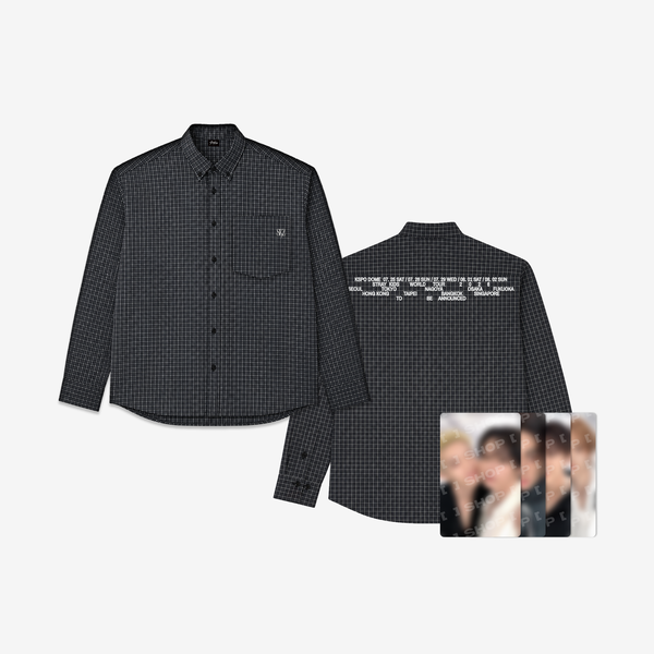 ⏰Stray Kids - 2026 World Tour [RUN IT] MD - CHECK SHIRT