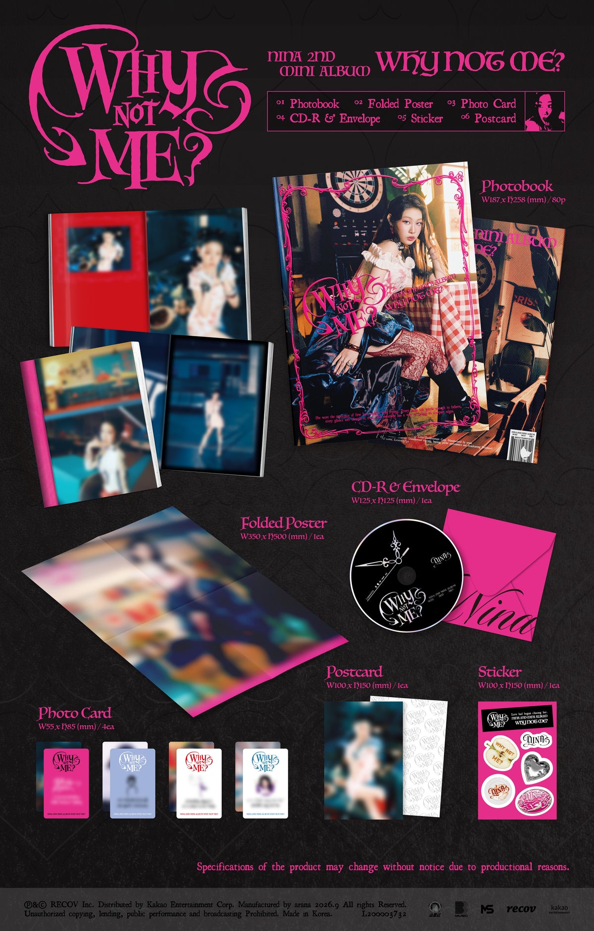 NINA - 2ND MINI ALBUM [WHY NOT ME?]
