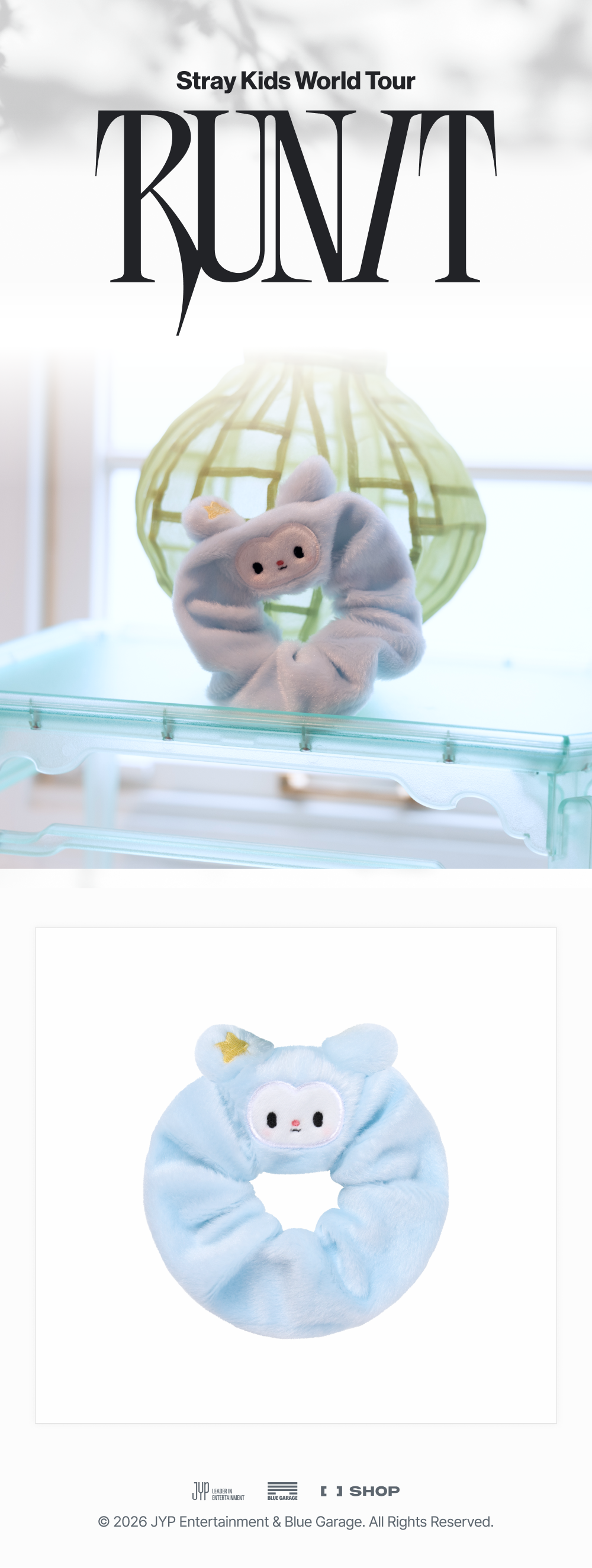 ⏰Stray Kids - 2026 World Tour [RUN IT] MD - TASY SCRUNCHIE