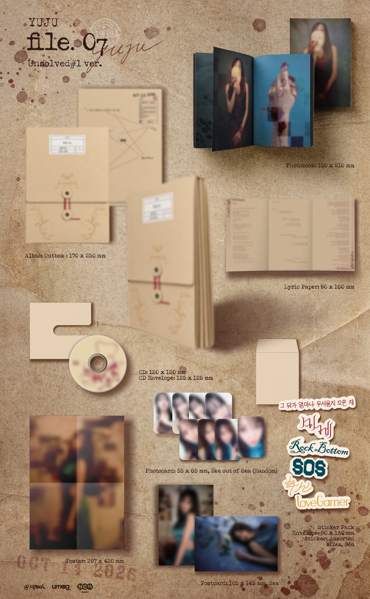 ⏰YUJU -  4th Mini Album [file. 07] (Unsolved #01 Ver.)