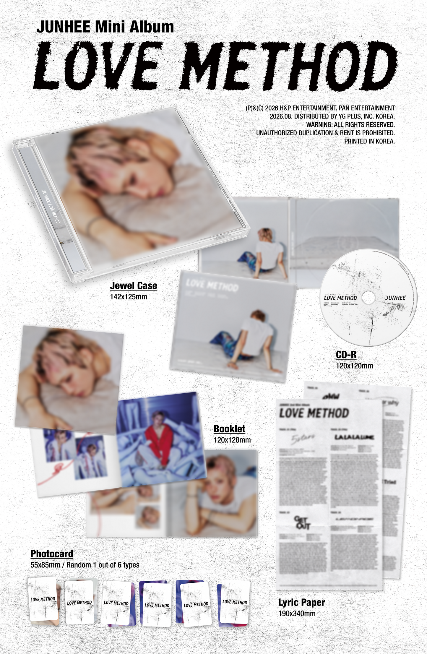 ⏰ JUNHEE - Mini Album [LOVE METHOD]