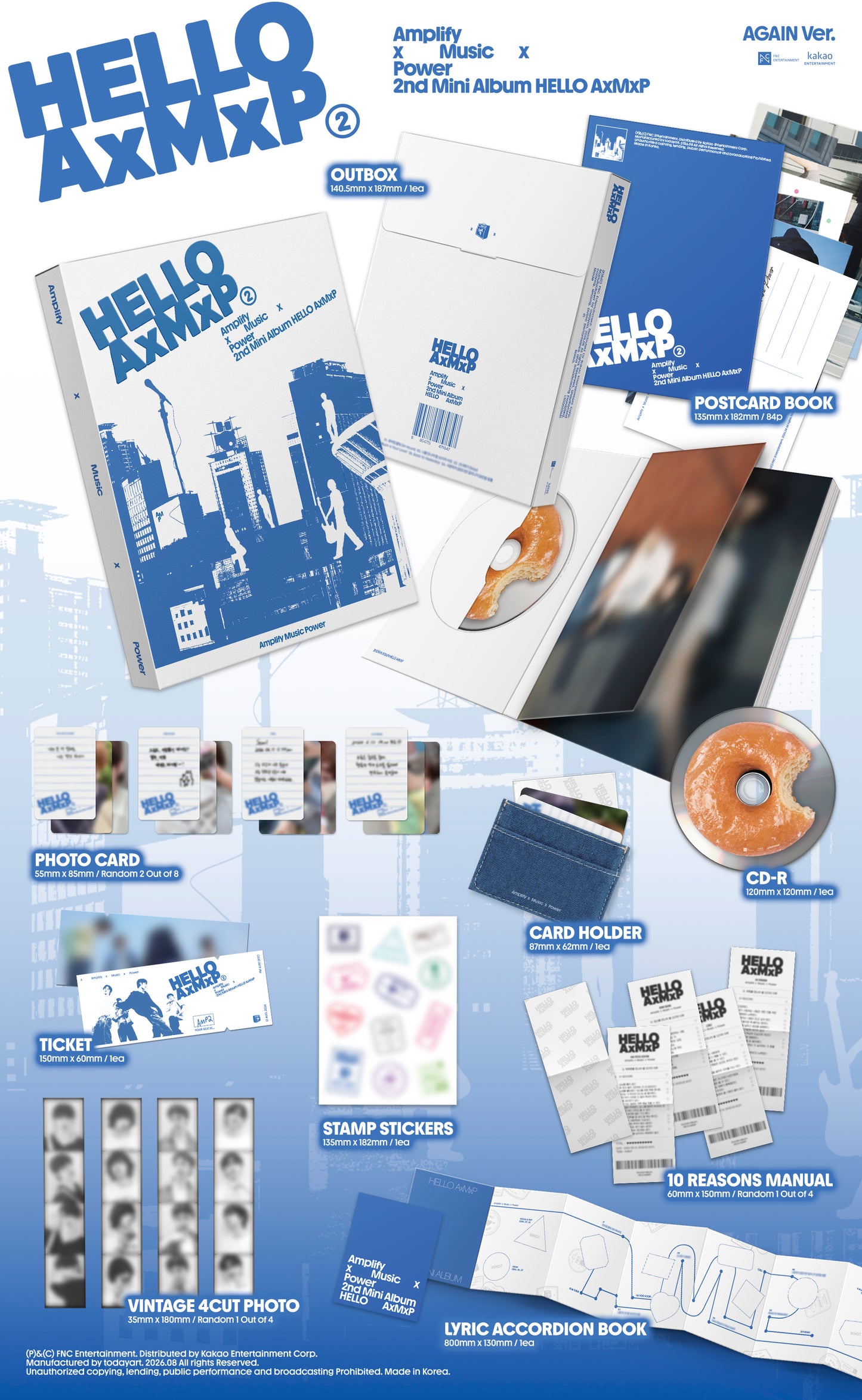 ⏰AxMxP - 2nd Mini Album [HELLO AxMxP] (AGAIN Ver.)