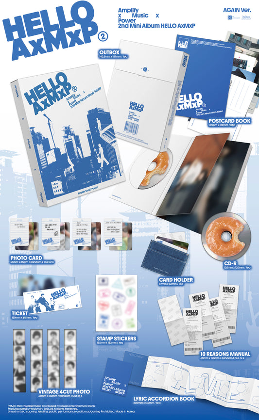 ⏰AxMxP - 2nd Mini Album [HELLO AxMxP] (AGAIN Ver.)