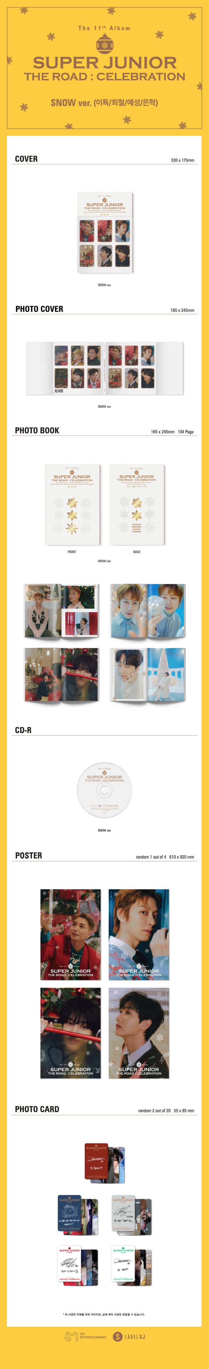 Super Junior - 11TH ALBUM [Vol.2 The Road : Celebration ](SNOW ver.)