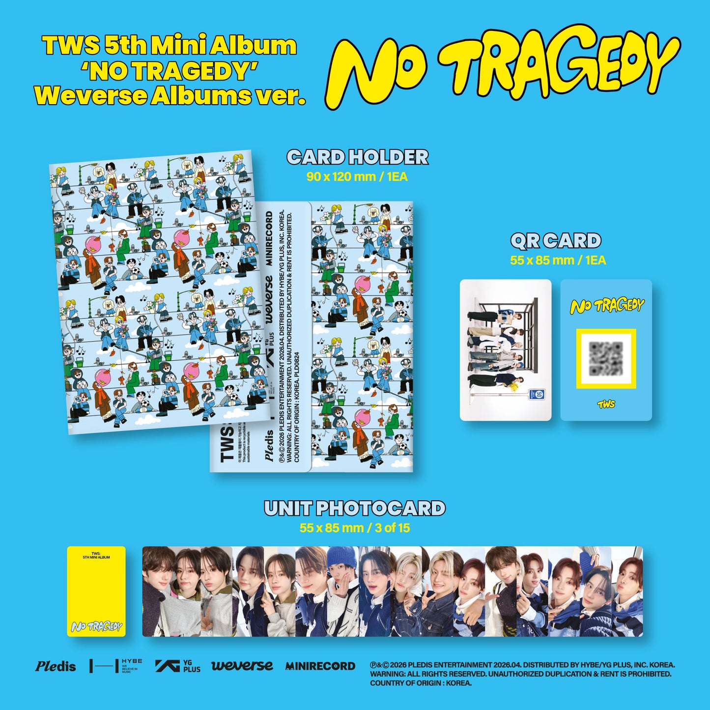 TWS - 5th Mini Album [NO TRAGEDY] (Weverse Albums ver.)