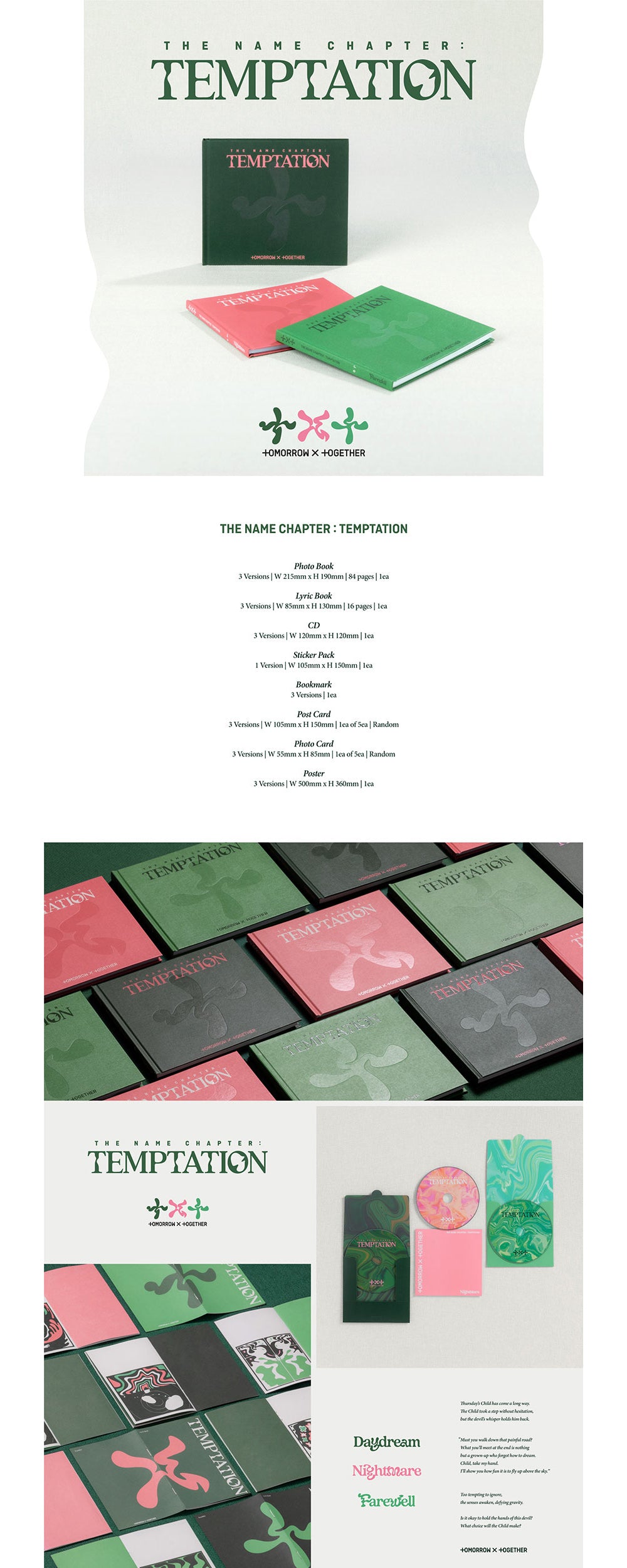 TXT - 5TH MINI ALBUM [THE NAME CHAPTER : TEMPTATION] random