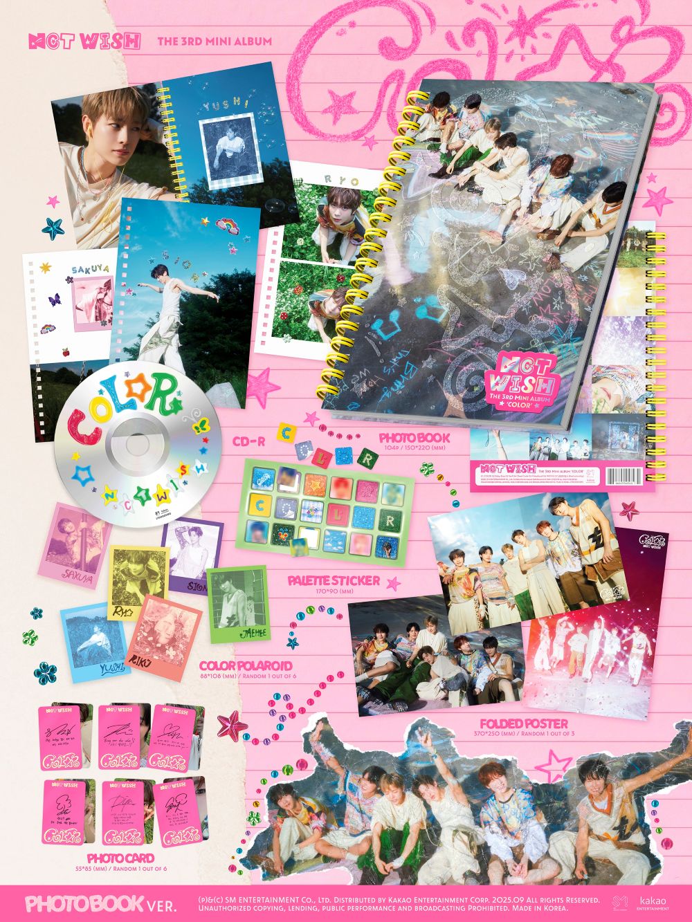 🚗NCT WISH - 3TH MINI ALBUM [COLOR] (Photobook Ver.)