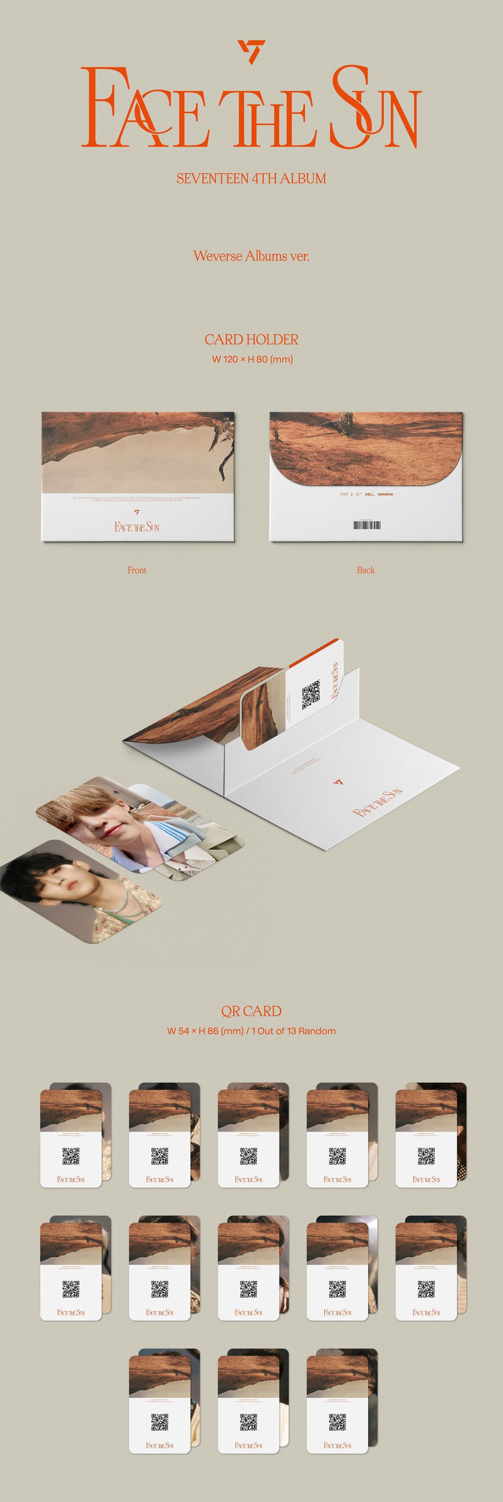 SEVENTEEN - 4th FULL ALBUM [Face the Sun] (Weverse Albums ver.)