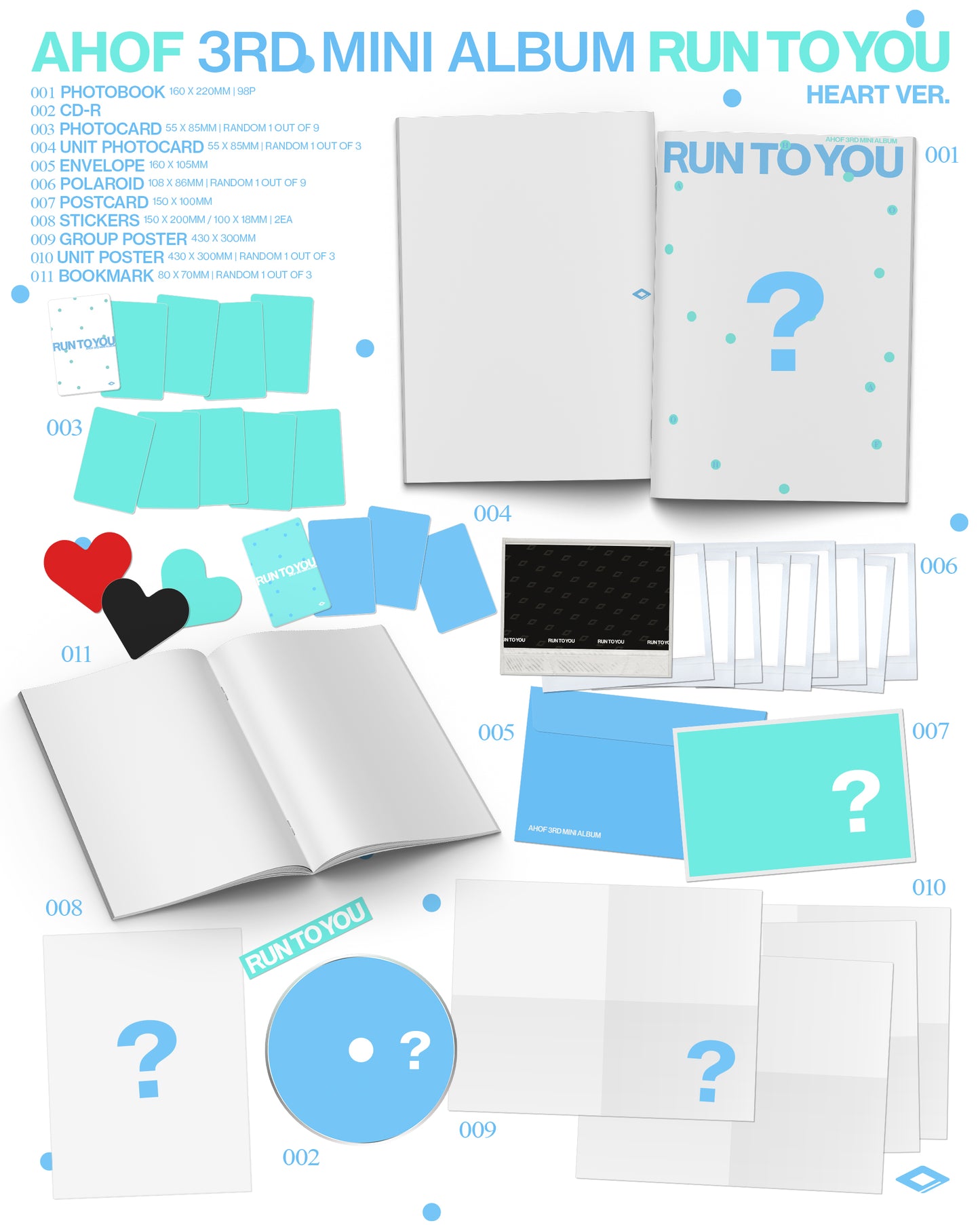 ⏰AHOF - 3RD MINI ALBUMF&F Entertainment [RUN TO YOU] (PHOTOBOOK Ver.)