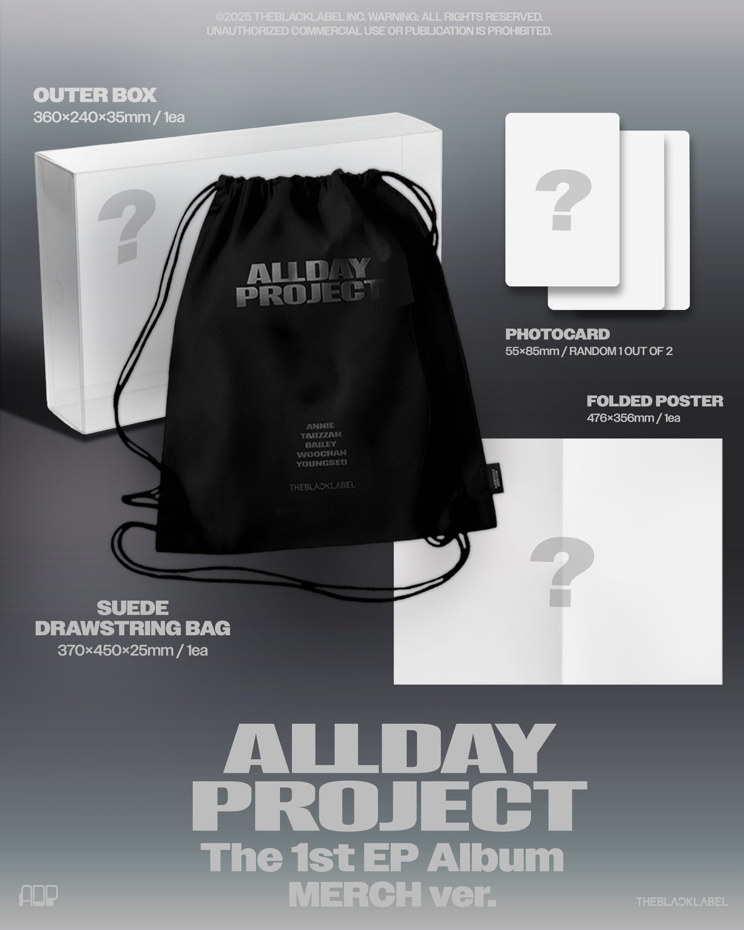 ⏰ALLDAY PROJECT - The 1st EP Album [ALLDAY PROJECT] ( DRAWSTRING BAG ver.)