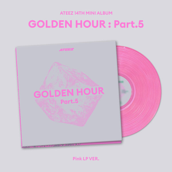 ⏰ATEEZ - 14TH MINI ALBUM [GOLDEN HOUR : Part.5] (Pink LP VER.)