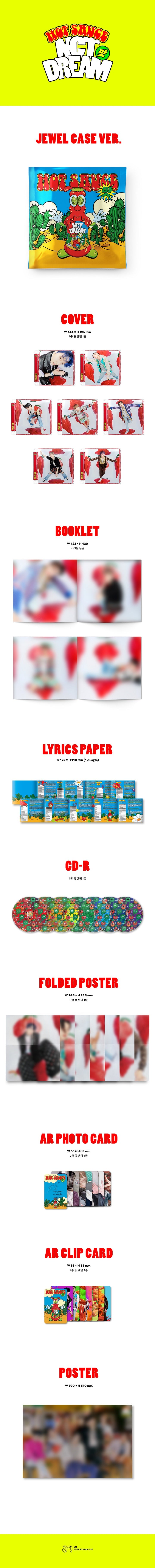 NCT DREAM - 1ST FULL [Hot Sauce] (Jewel Case Ver.)random