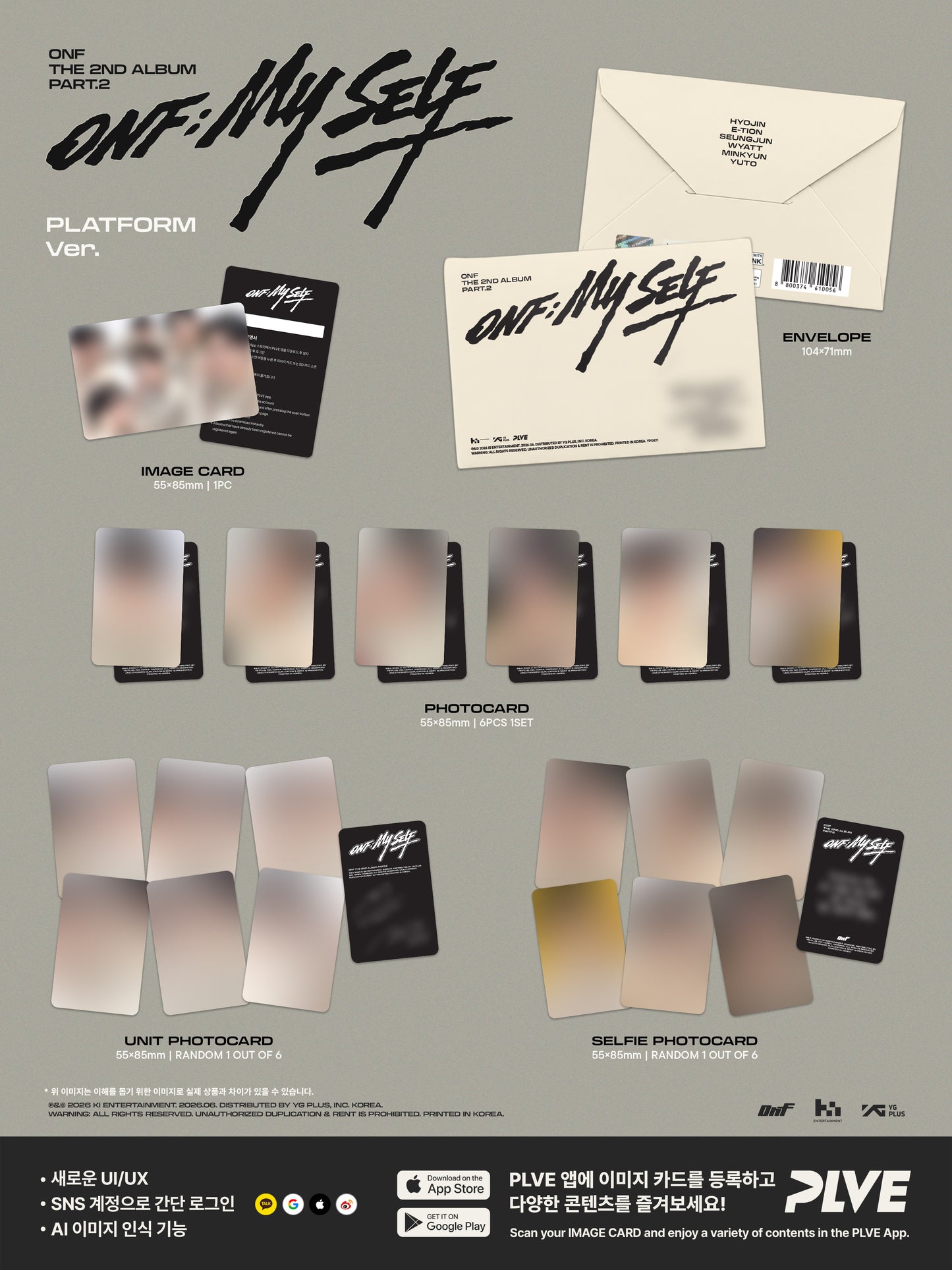 ⏰ONF - 2ND ALBUM Part.2 [ONF:MY SELF] (PLATFORM Ver.)