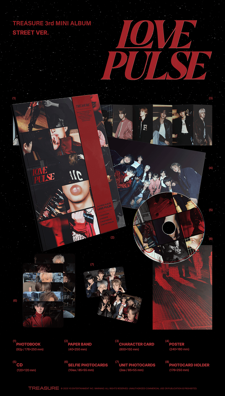 🚗TREASURE - 3rd MINI ALBUM [LOVE PULSE] random