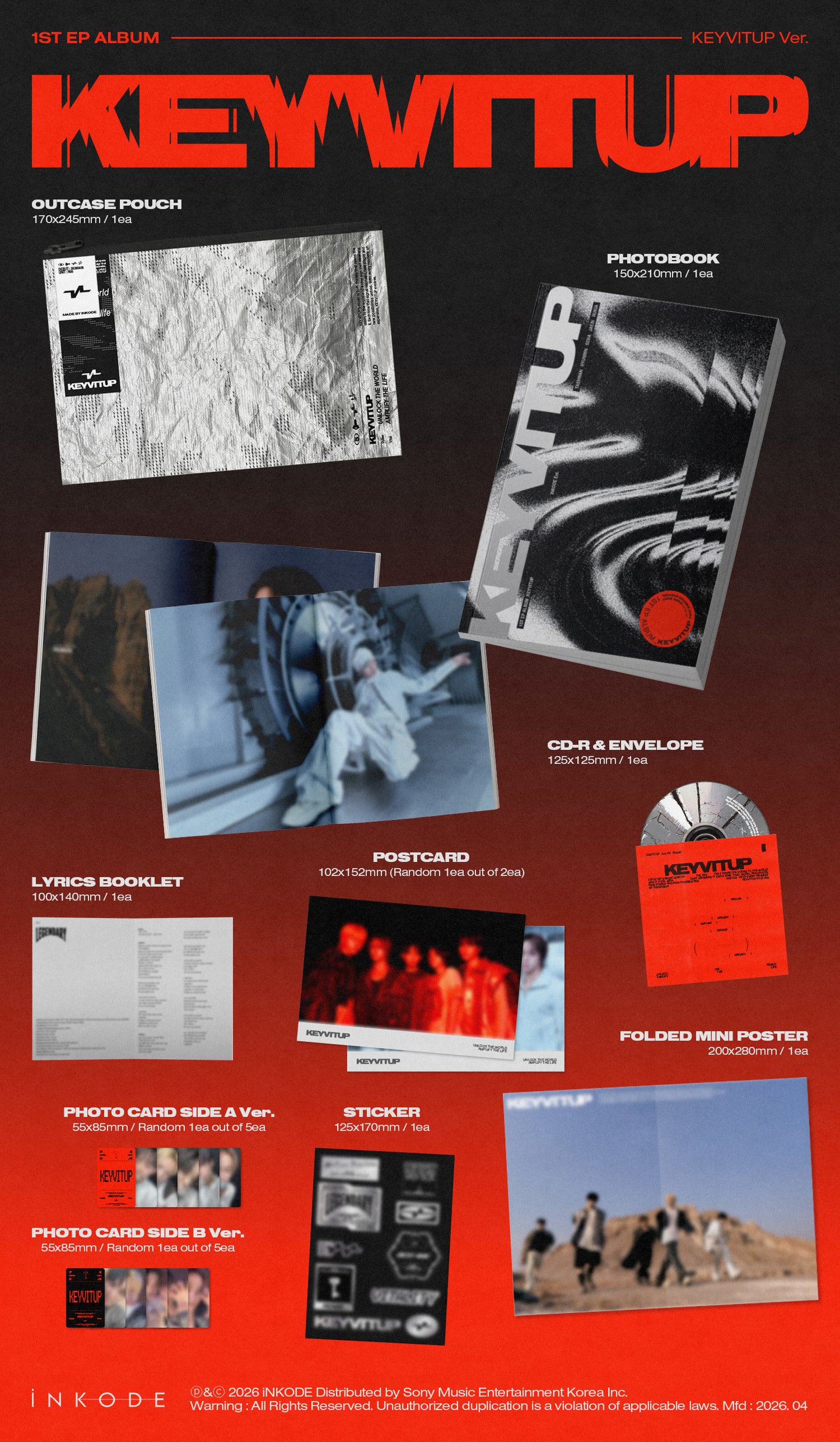 KEYVITUP - 1ST EP ALBUM [KEYVITUP](KEYVITUP Ver. & LEGENDARY Ver.)