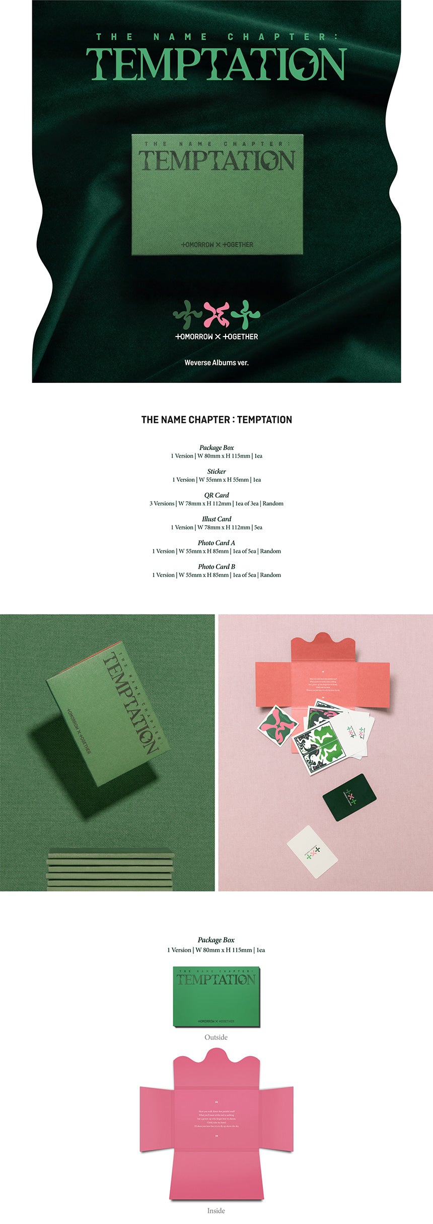 TXT - 5TH MINI ALBUM [THE NAME CHAPTER : TEMPTATION] (Weverse Albums ver.)
