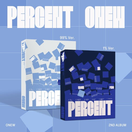 🚗ONEW - 2TH FULL ALBUM [PERCENT] (Photobook Ver.)