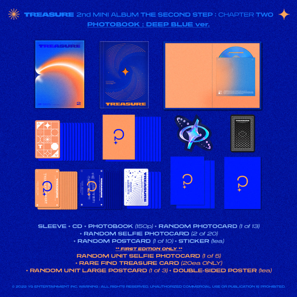 TREASURE - 2ND MINI ALBUM [THE SECOND STEP : CHAPTER TWO] (PHOTOBOOK ver.)random