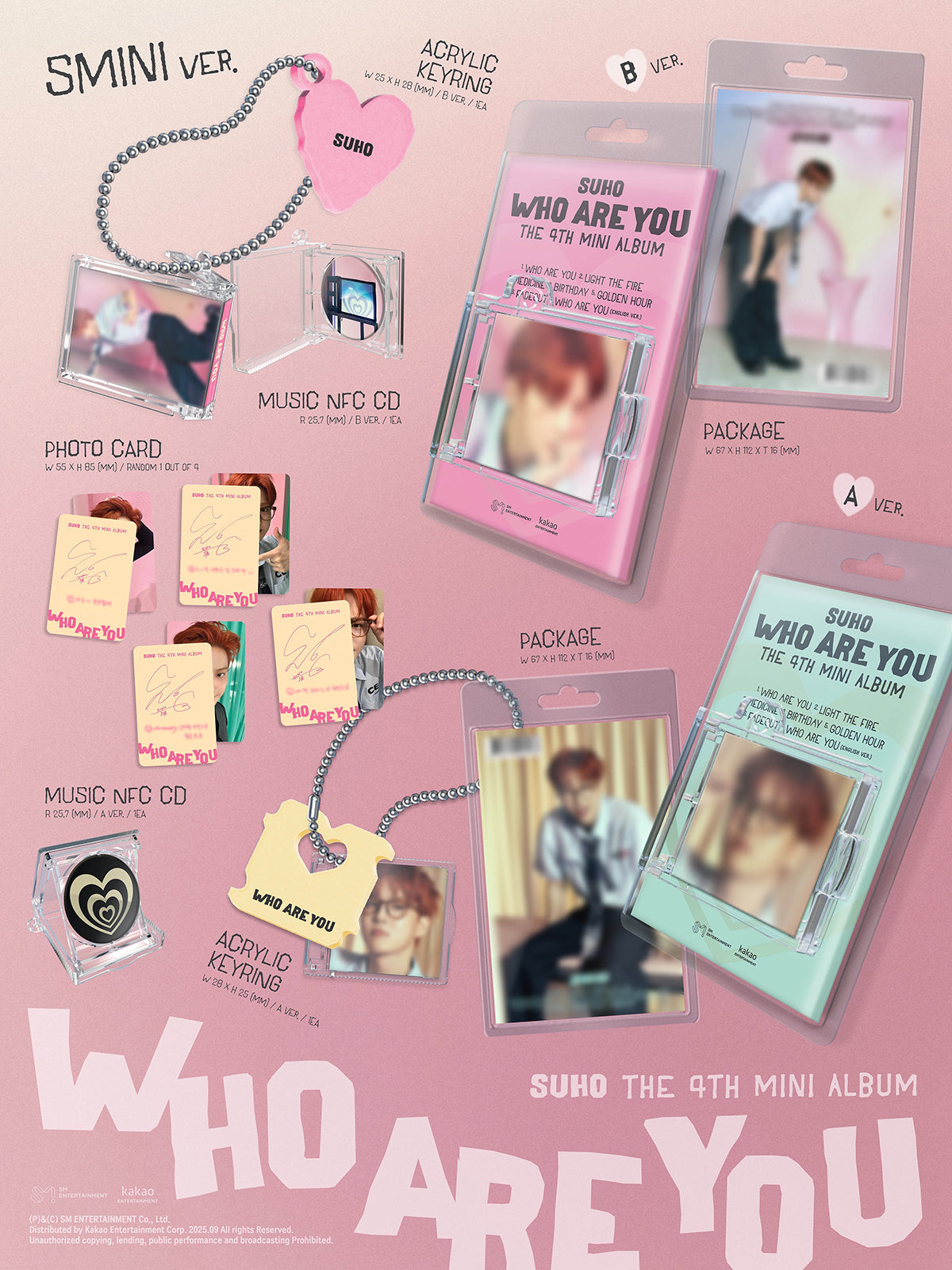 SUHO - 4TH MINI ALBUM [Who Are You] (SMini Ver.)random