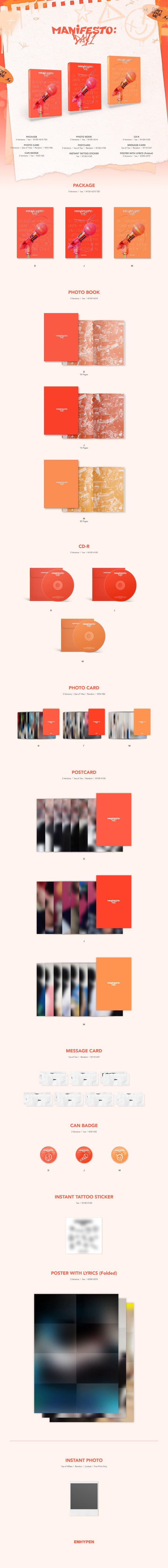 ENHYPEN - [MANIFESTO : DAY 1]random