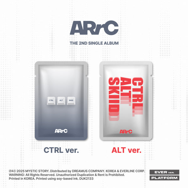 🚗ARrC - SINGLE ALBUM [CTRL+ALT+SKIID] (CTRLver./ALT Ver.)random