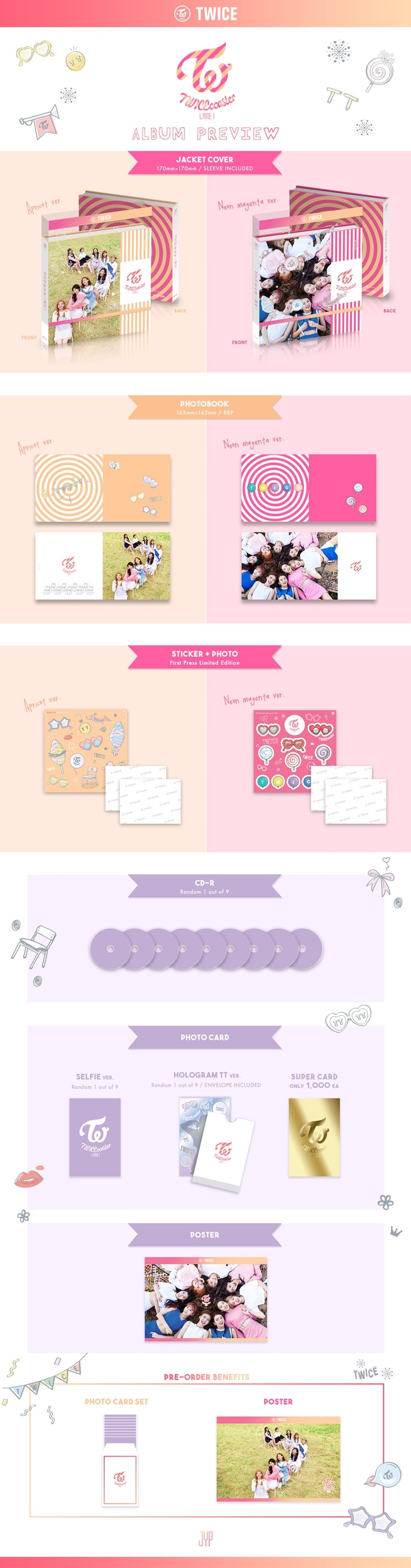 TWICE - 3ND MINI ALBUM [TWICECOASTER:LANE1]random