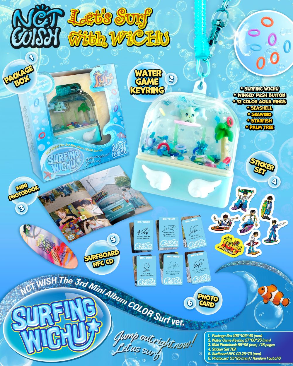 NCT WISH - 3RD MINI ALBUM [COLOR] (Surf Ver.)