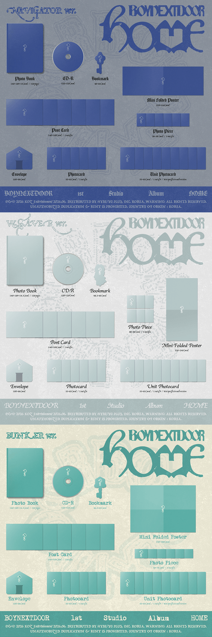⏰BOYNEXTDOOR - 1st Studio Album [HOME]random