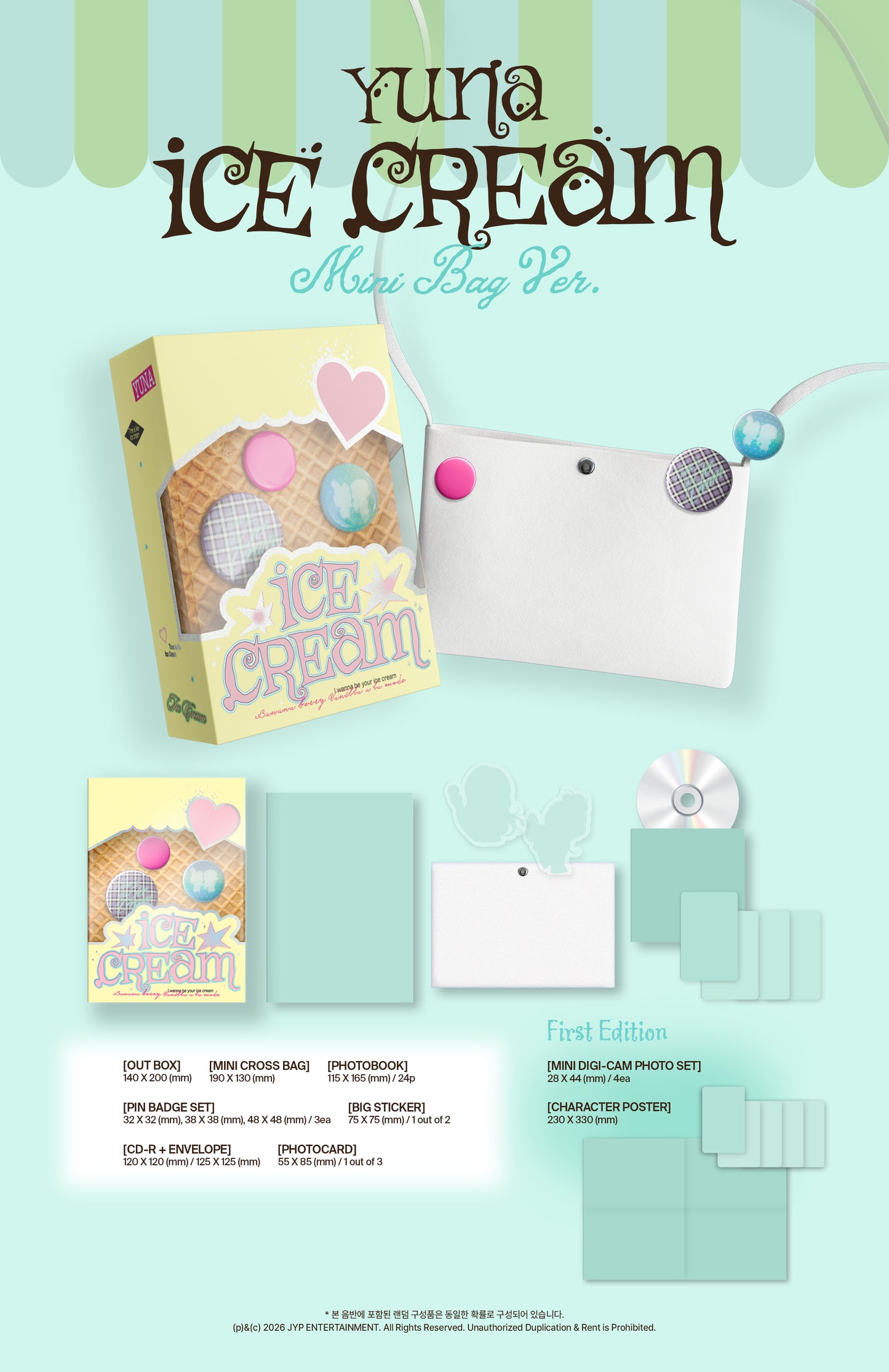 YUNA - [Ice Cream] MINI BAG Ver. (Mini Bag Ver.)
