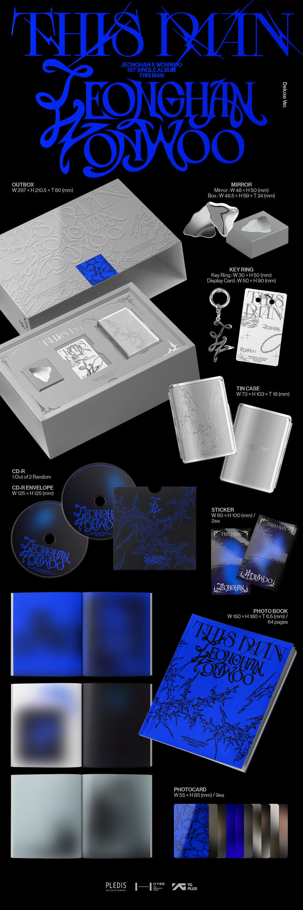 JEONGHANxWONWOO - 1st Single Album [THIS MAN]( Deluxe Ver.)
