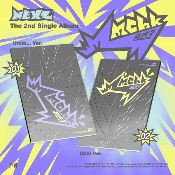 🚗NEXZ - 2ND SINGLE ALBUM [Mmchk] (Umm…ver. / Chk! ver.)