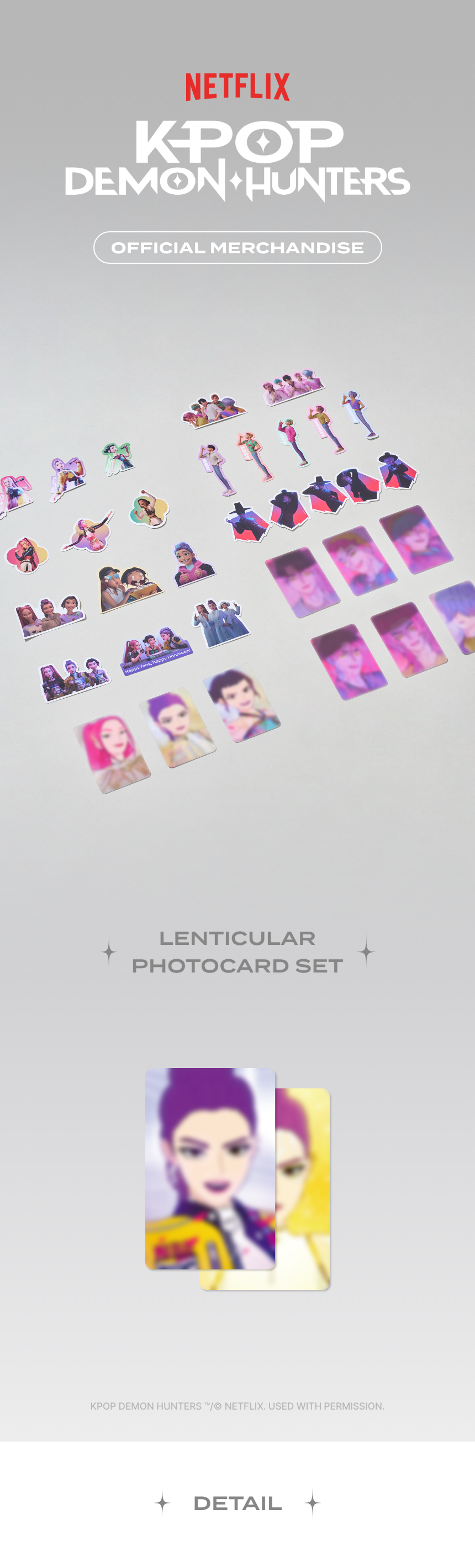 KPop Demon Hunters - LENTICULAR PHOTOCARD SET