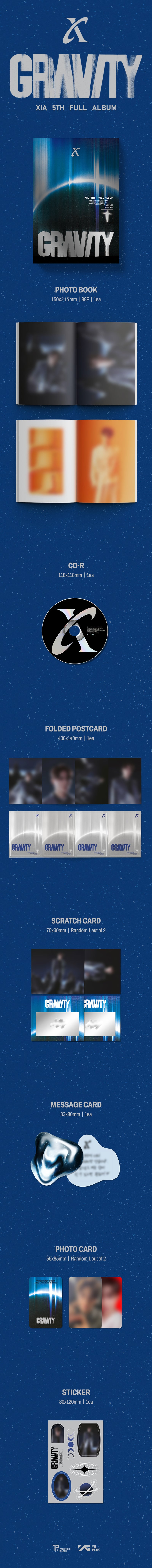 XIA - 5th FULL ALBUM [GRAVITY] (Cosmic Ver.)