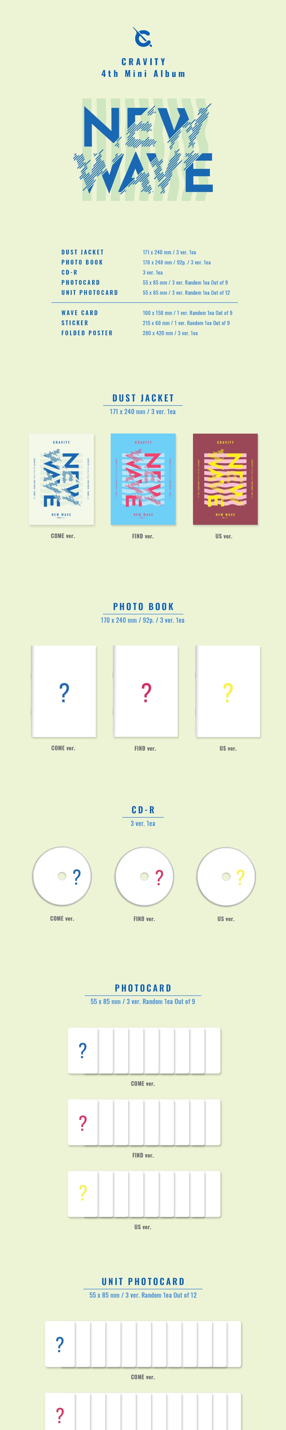 CRAVITY - 4TH MINI ALBUM [NEW WAVE]random