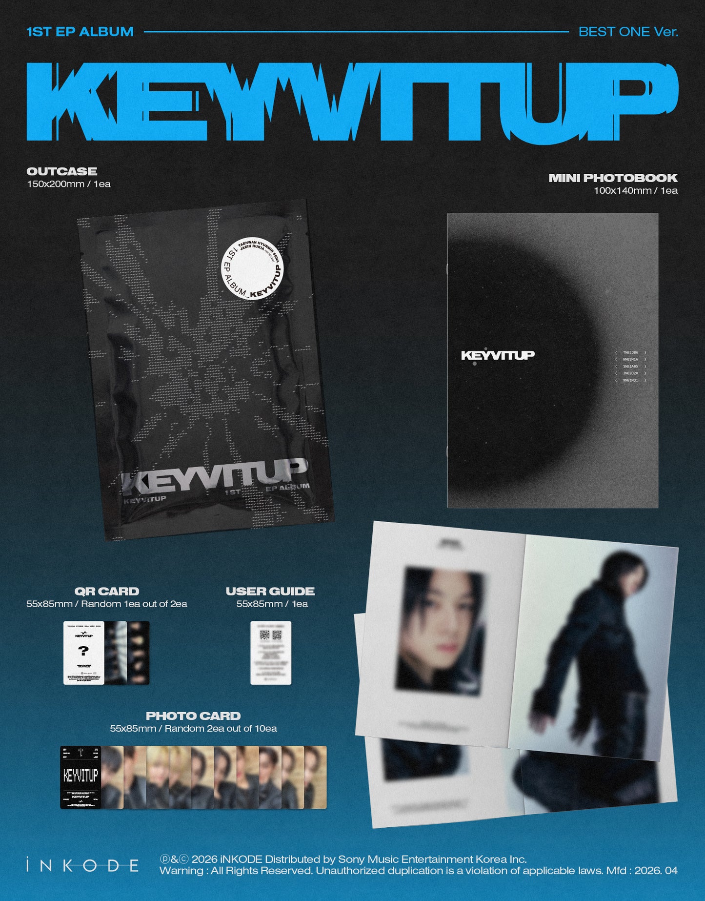 KEYVITUP - 1ST EP ALBUM [KEYVITUP] (BEST ONE Ver.)